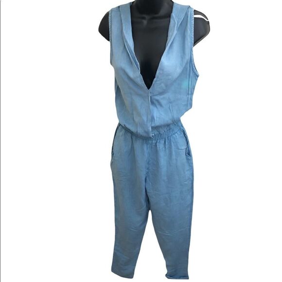 Denim romper.   - Picture 1 of 3